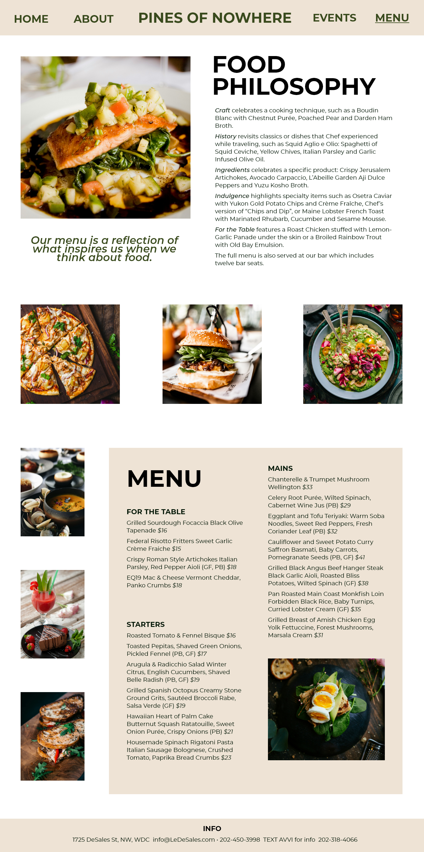 Menu Web